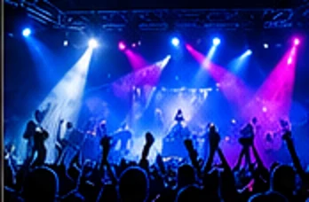 Illustrative concerts & nightclubs event scene